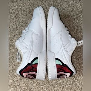 Fila White Floral Embroidered Shoes